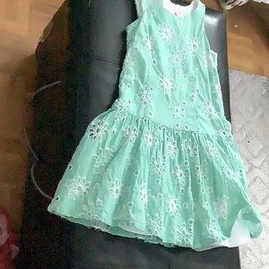 Green flower dress